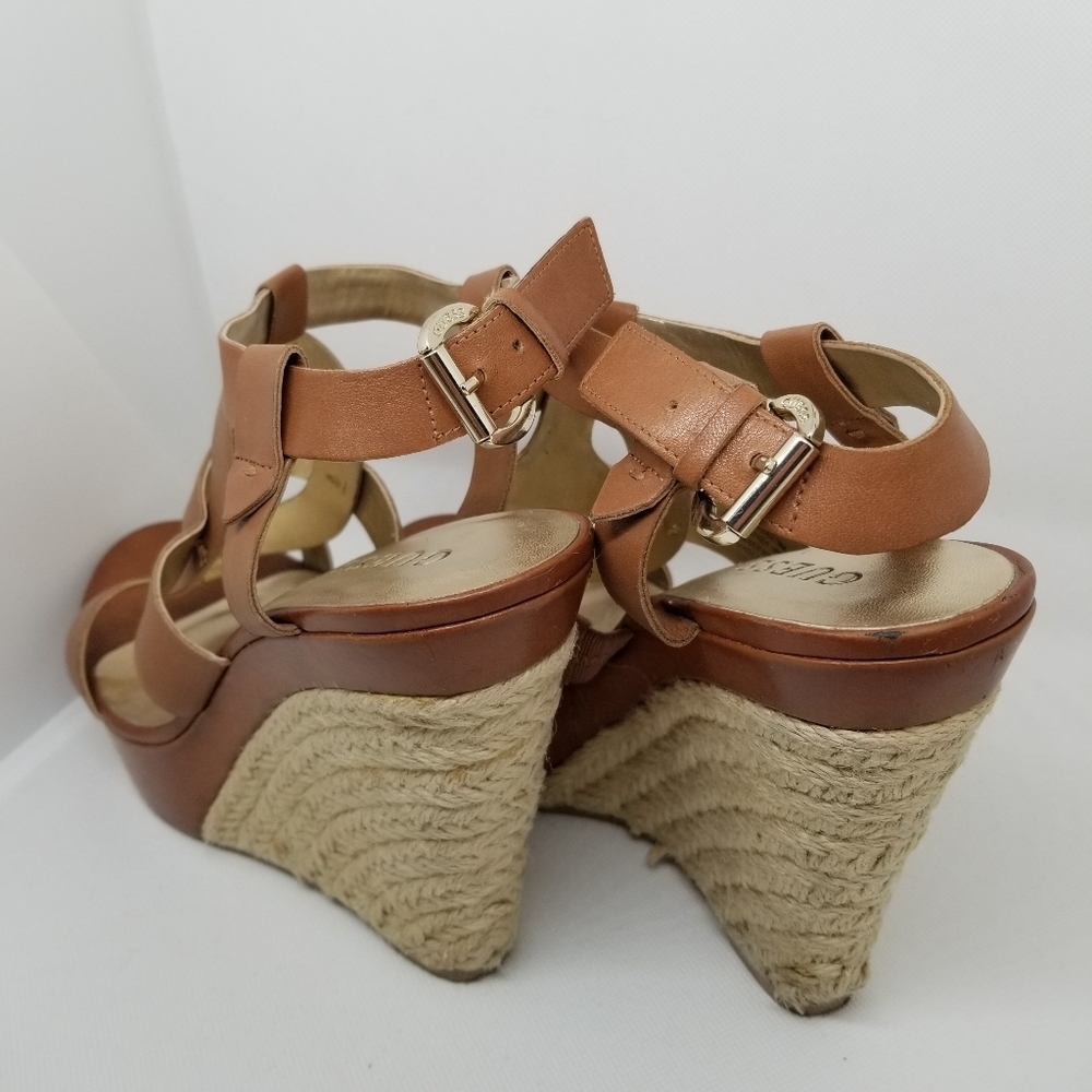 GUESS strappy leather wedges - Picture 3 of 5